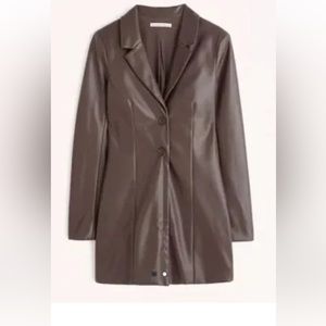 Abercrombie Vegan Leather Dress (lightly worn)